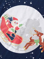 Children's Santa Sleigh Graphic Long Sleeve T-Shirt