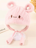 Children's Cute Bear Ear Plush Hat