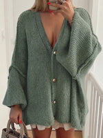 Oversized Knit Button Up Cardigan