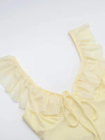 Ruffled V-Neck Sleeveless Maxi Dress - Ladyez