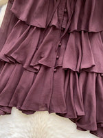 Ruffle Tiered Chiffon Blouse