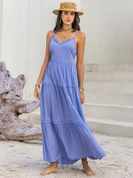 Lace Detail V-Neck Cami Dress - Ladyez