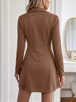 Johnny Collar Long Sleeve Dress