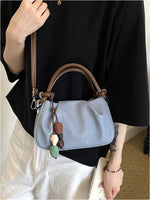 Ruched Top Handle Crossbody Bag