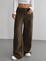 Corduroy Wide Leg Pants