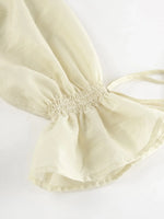 Ruffled V-Neck Top and Shorts Set