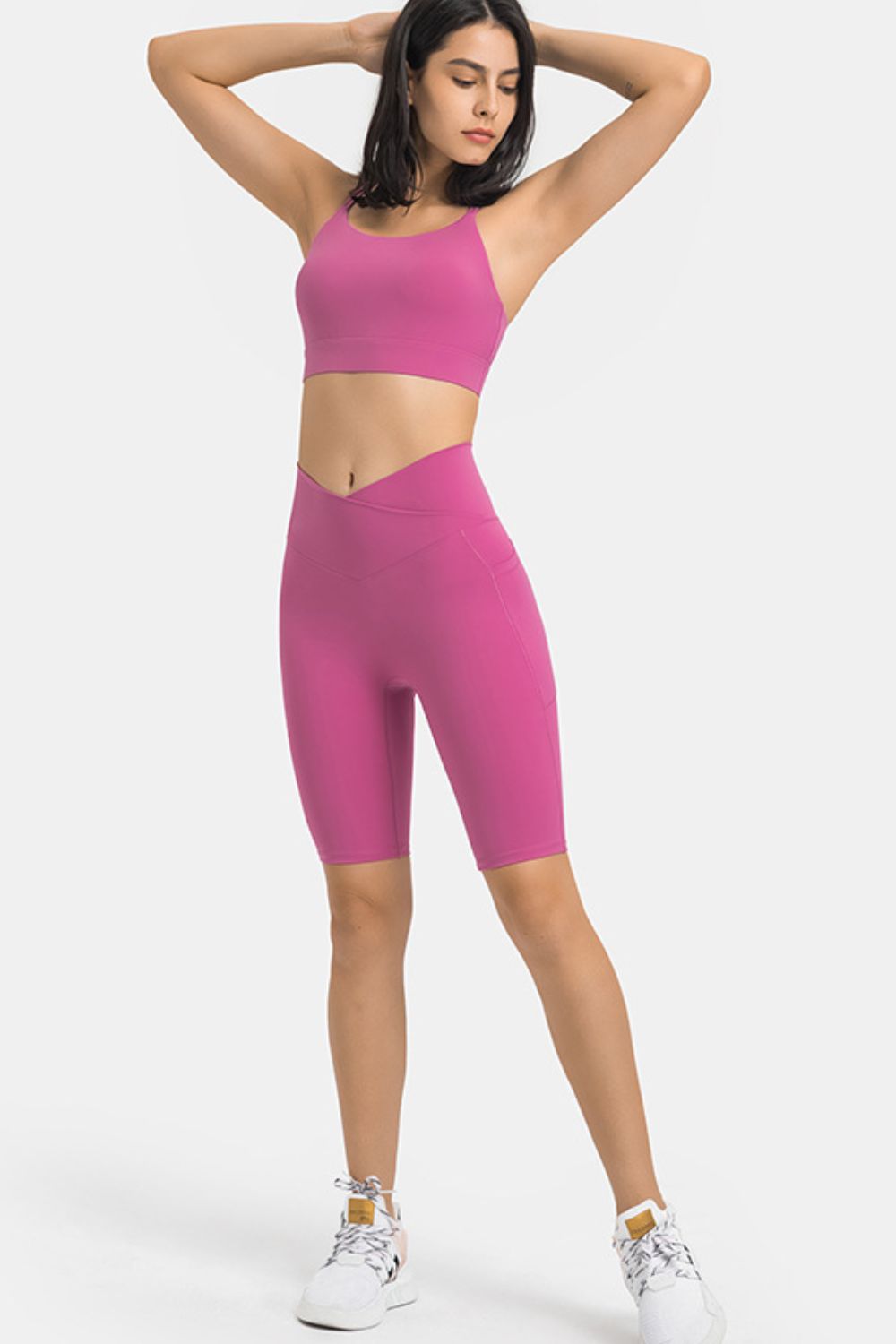 Millennia High Waist Biker Shorts with Pockets - Ladyez