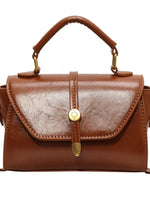Leather Top Handle Crossbody Bag
