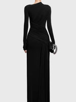 Ruched Long Sleeve Maxi Dress