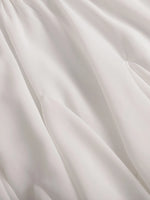 Elastic Waist Ruffled Hem Skirt