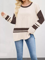 Color Block Side Slit Sweater