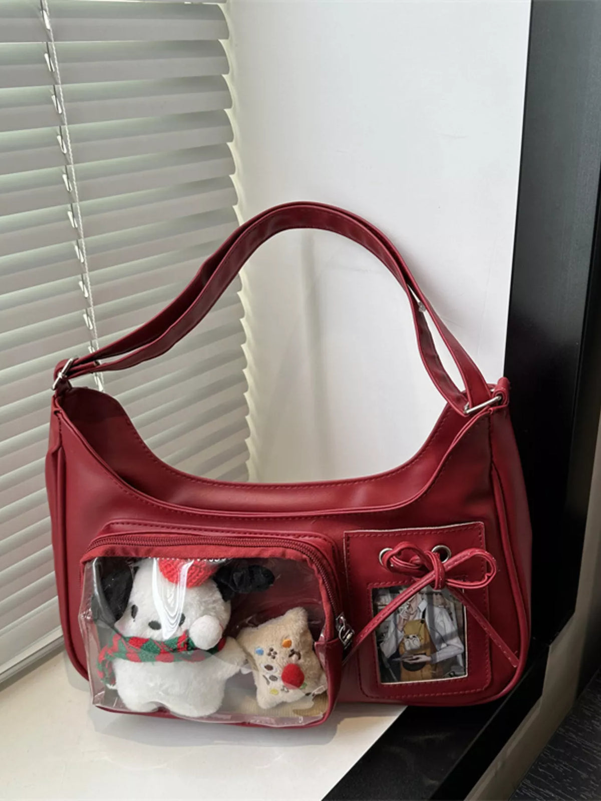 Clear Pocket Crossbody Bag