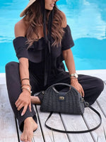 Ruffled OffShoulder Wide Leg Jumpsuit