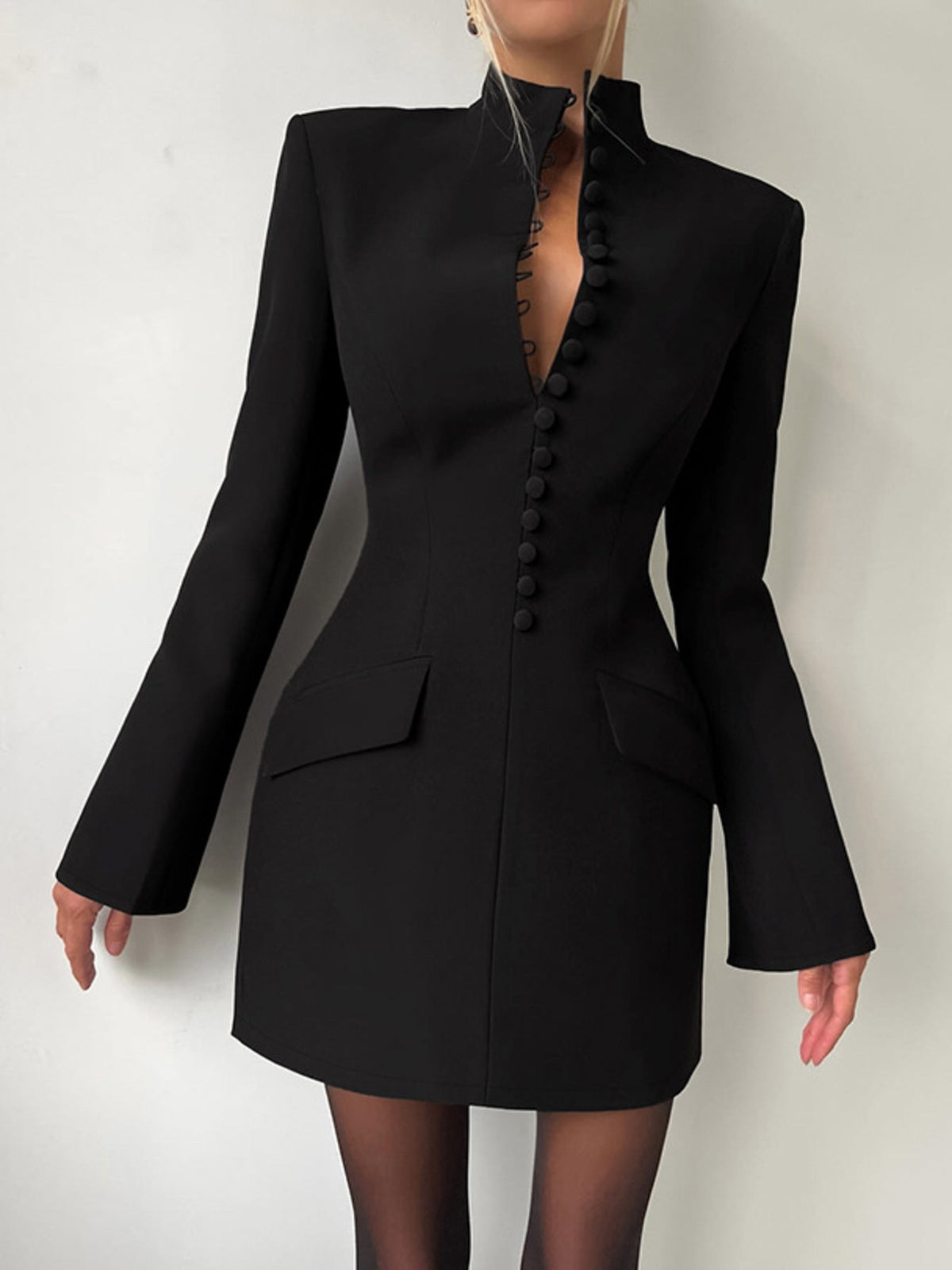 Button-Down Blazer Dress