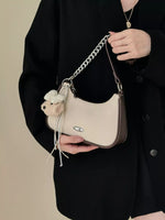 Contrast Trim Shoulder Bag