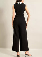 Sleeveless Wide Leg Jumpsuit