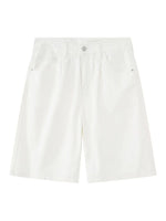 Mid Rise Denim Shorts