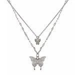 Double Layered Butterfly Necklace