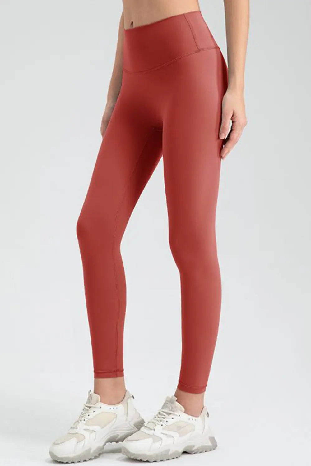 Wide Waistband Sport Leggings - Ladyez