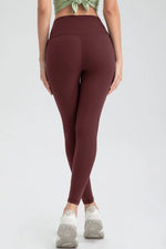 Wide Waistband Slim Fit Active Leggings - Ladyez