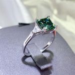 3 Carat Moissanite 925 Sterling Silver Ring - Ladyez