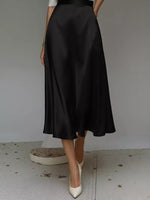Satin Midi Skirt