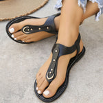 Elegant Thong Sandals with Ankle Strap