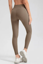 Wide Waistband Sport Leggings - Ladyez