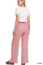 Zenana Sweater Boxy Top & Long Pants Set