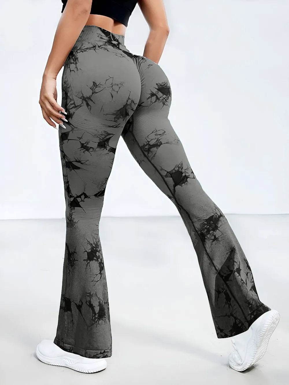 Tie-Dye High Waist Active Leggings - Ladyez