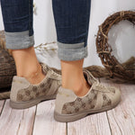 Lace Up Round Toe Sneakers
