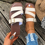 Open Toe Buckle Sandals