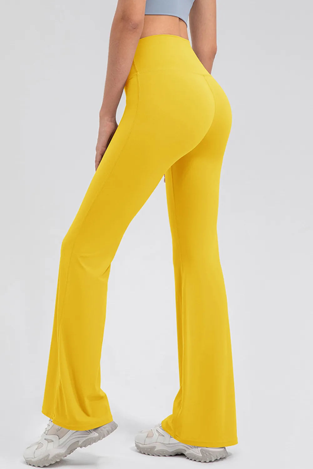 High Waist Straight Active Pants - Ladyez