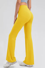 High Waist Straight Active Pants - Ladyez