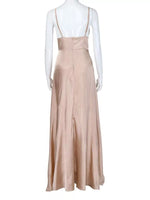 High-Slit Spaghetti Strap Maxi Dress
