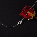 925 Sterling Silver Zircon Geometric Necklace