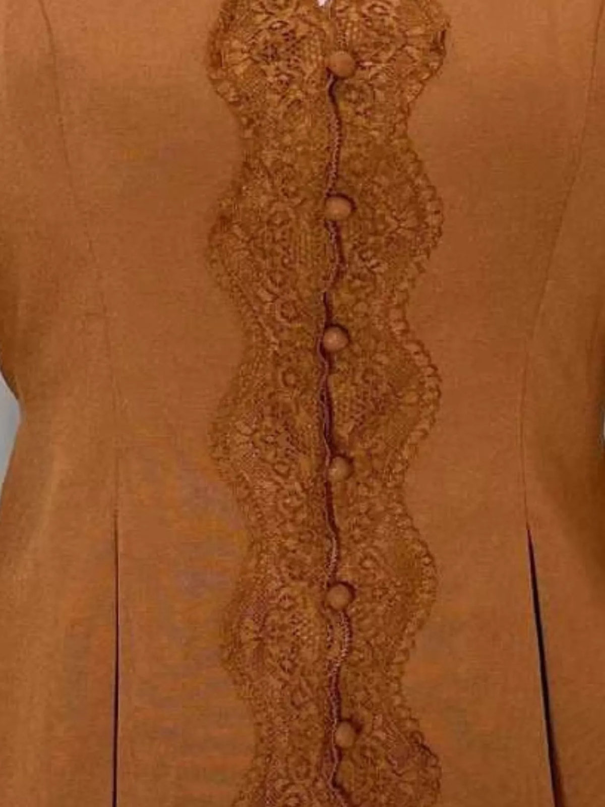 Lace Detail Balloon Sleeve Blouse