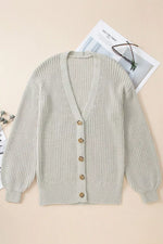 Chunky Knit Button-Down Cardigan