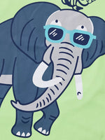 Children's Elephant & Monkey Short Sleeve T-Shirt