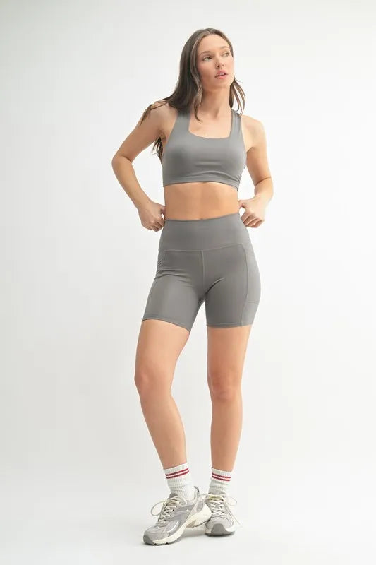 MONO B Venice Cloud Light Sculpt Biker Shorts - Ladyez