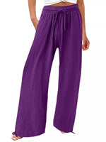 Full Size Wide Leg Pants with Drawstring Waist Plus Size