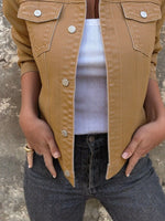 Button Front Closure Denim Jacket