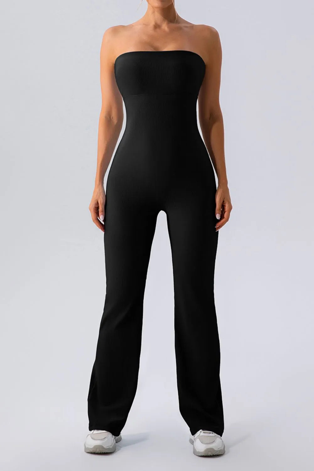 Sleeveless Straight Active Jumpsuit - Ladyez