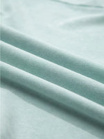 Mineral Wash Exposed Seam Buttoned V Neck Top