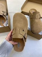 Round Toe Buckle Slip-Ons