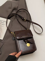 Leather Flap Crossbody Bag