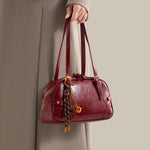 Vintage Style Leather Shoulder Bag