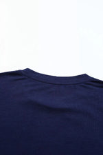 Round Neck Rolled Sleeve T-Shirt
