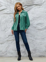 Casual Corduroy Button-Down Jacket