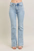 Judy Blue Full Size Tummy Control Vintage Wash Side Slit Slim Boot Jeans Plus Size